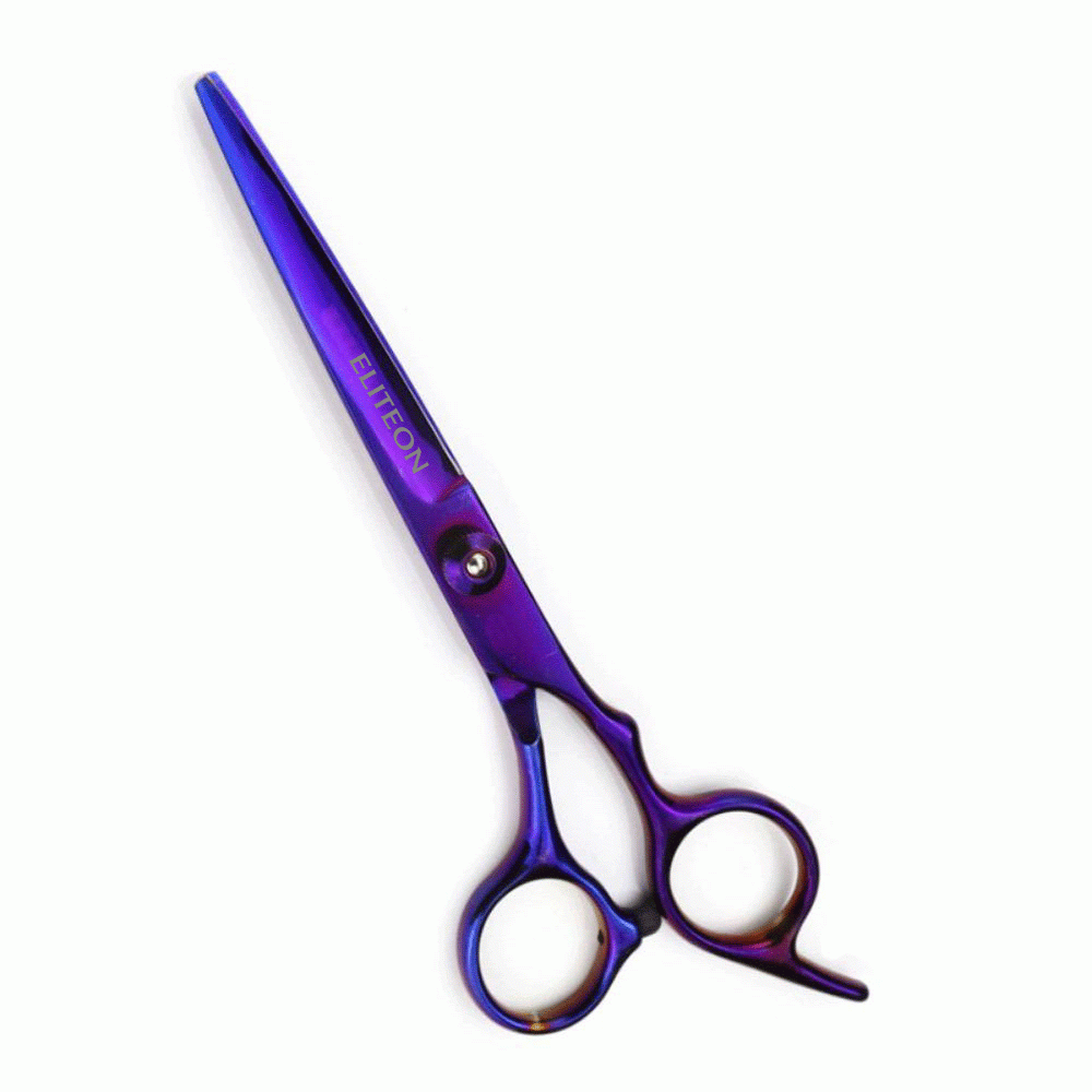 Professional Hair Cutting Scissor with  razor edge. Multicolor Coating. Three  Rings with screw adjust